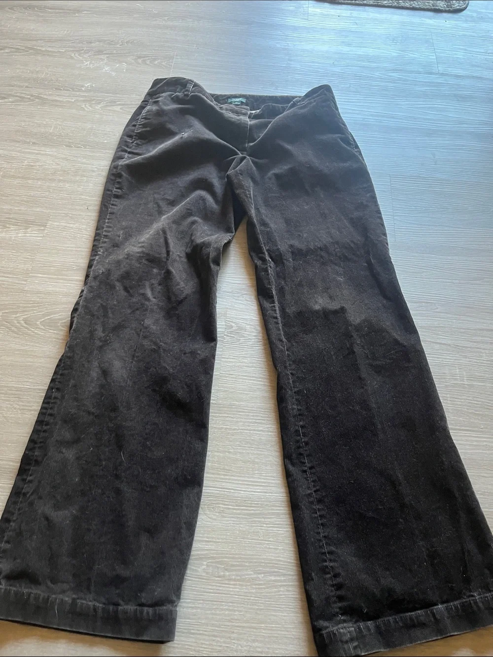 J. Crew Women's Wide-Leg Corduroy Jeans in Dark Brown